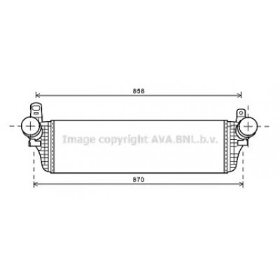 Интеркулер VW4313 AVA QUALITY COOLING - купить в магазине запчастей по Украине