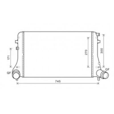 Интеркулер VW4377 AVA QUALITY COOLING - купить в магазине запчастей по Украине