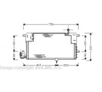 Конденсатор, кондиционер AVA QUALITY COOLING VW5141 VW5141 AVA QUALITY COOLING - купить в магазине запчастей по Украине