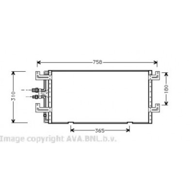 Конденсатор, кондиционер VW5145 AVA QUALITY COOLING - купить в магазине запчастей по Украине