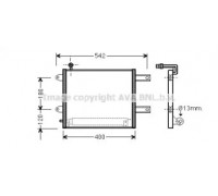 Конденсатор, кондиционер AVA QUALITY COOLING VW5177D VW5177D AVA QUALITY COOLING - купить в магазине запчастей по Украине