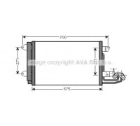 Конденсатор, кондиционер AVA QUALITY COOLING VW5269D VW5269D AVA QUALITY COOLING - купить в магазине запчастей по Украине