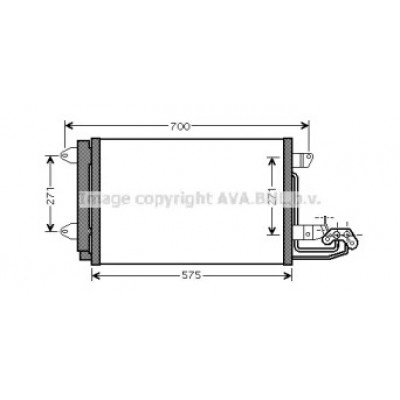 Конденсатор, кондиционер VW5269D AVA QUALITY COOLING - купить в магазине запчастей по Украине