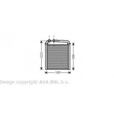 Теплообменник, отопление салона VW6256 AVA QUALITY COOLING - купить в магазине запчастей по Украине
