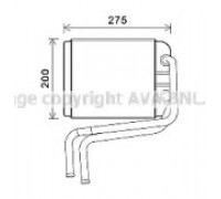 Теплообменник, отопление салона AVA QUALITY COOLING VW6378 VW6378 AVA QUALITY COOLING - купить в магазине запчастей по Украине