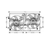 Вентилятор, охлаждение двигателя AVA QUALITY COOLING VW7505 VW7505 AVA QUALITY COOLING - купить в магазине запчастей по Украине