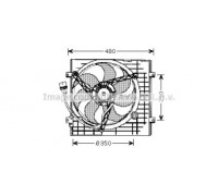 Вентилятор, охлаждение двигателя AVA QUALITY COOLING VW7506 VW7506 AVA QUALITY COOLING - купить в магазине запчастей по Украине