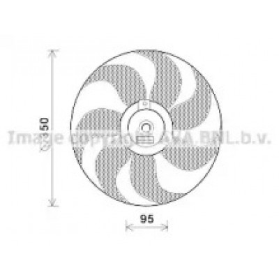 Вентилятор, охлаждение двигателя VW7511 AVA QUALITY COOLING - купить в магазине запчастей по Украине