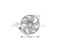 Вентилятор, охлаждение двигателя AVA QUALITY COOLING VW7521 VW7521 AVA QUALITY COOLING - купить в магазине запчастей по Украине