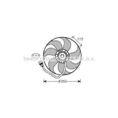 Вентилятор, охлаждение двигателя VW7521 AVA QUALITY COOLING - купить в магазине запчастей по Украине