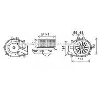 Электродвигатель, вентиляция салона AVA QUALITY COOLING VW8352 VW8352 AVA QUALITY COOLING - купить в магазине запчастей по Украине