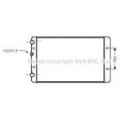 Радиатор, охлаждение двигателя AVA QUALITY COOLING VWA2027 VWA2027 AVA QUALITY COOLING - купить в магазине запчастей по Украине