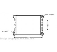 Радиатор, охлаждение двигателя AVA QUALITY COOLING VWA2045 VWA2045 AVA QUALITY COOLING - купить в магазине запчастей по Украине