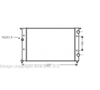 Радиатор, охлаждение двигателя AVA QUALITY COOLING VWA2102 VWA2102 AVA QUALITY COOLING - купить в магазине запчастей по Украине