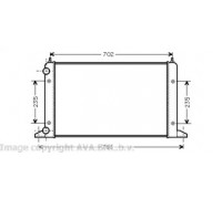 VWA2133 AVA QUALITY COOLING - купить в магазине запчастей по Украине