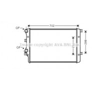 Радиатор, охлаждение двигателя AVA QUALITY COOLING VWA2206 VWA2206 AVA QUALITY COOLING - купить в магазине запчастей по Украине