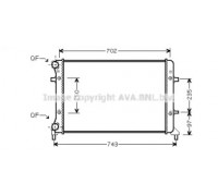 Радиатор, охлаждение двигателя AVA QUALITY COOLING VWA2223 VWA2223 AVA QUALITY COOLING - купить в магазине запчастей по Украине