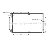Радиатор, охлаждение двигателя AVA QUALITY COOLING VWA2245 VWA2245 AVA QUALITY COOLING - купить в магазине запчастей по Украине