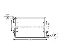 VWA2255 AVA QUALITY COOLING - купить в магазине запчастей по Украине