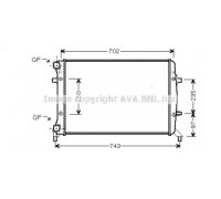 Радиатор, охлаждение двигателя AVA QUALITY COOLING VWA2272 VWA2272 AVA QUALITY COOLING - купить в магазине запчастей по Украине