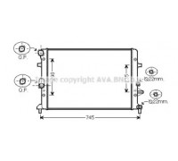 Радиатор, охлаждение двигателя AVA QUALITY COOLING VWA2289 VWA2289 AVA QUALITY COOLING - купить в магазине запчастей по Украине