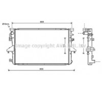 Радиатор, охлаждение двигателя AVA QUALITY COOLING VWA2317 VWA2317 AVA QUALITY COOLING - купить в магазине запчастей по Украине