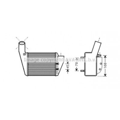 Интеркулер VWA4222 AVA QUALITY COOLING - купить в магазине запчастей по Украине
