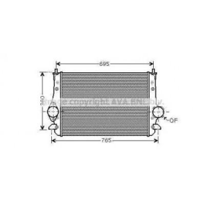 Интеркулер VWA4251 AVA QUALITY COOLING - купить в магазине запчастей по Украине