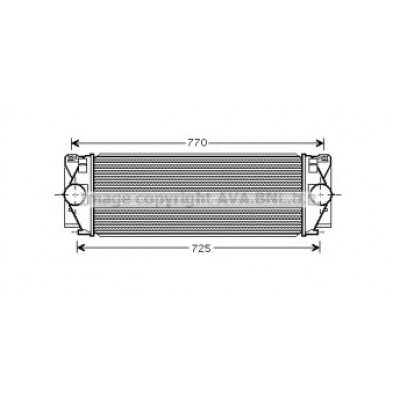 Интеркулер VWA4267 AVA QUALITY COOLING - купить в магазине запчастей по Украине