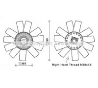 VWC365 AVA QUALITY COOLING - купить в магазине запчастей по Украине