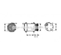 VWK167 AVA QUALITY COOLING - купить в магазине запчастей по Украине