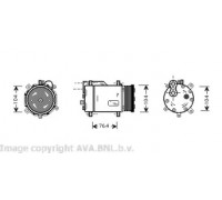 VWK170 AVA QUALITY COOLING - купить в магазине запчастей по Украине