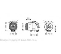 VWK240 AVA QUALITY COOLING - купить в магазине запчастей по Украине