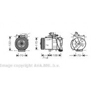 VWK257 AVA QUALITY COOLING - купить в магазине запчастей по Украине