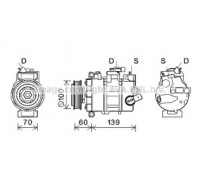 Компрессор, кондиционер AVA QUALITY COOLING VWK356 VWK356 AVA QUALITY COOLING - купить в магазине запчастей по Украине