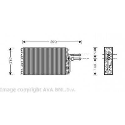 Испаритель, кондиционер VWV185 AVA QUALITY COOLING - купить в магазине запчастей по Украине