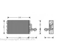 VWV186 AVA QUALITY COOLING - купить в магазине запчастей по Украине