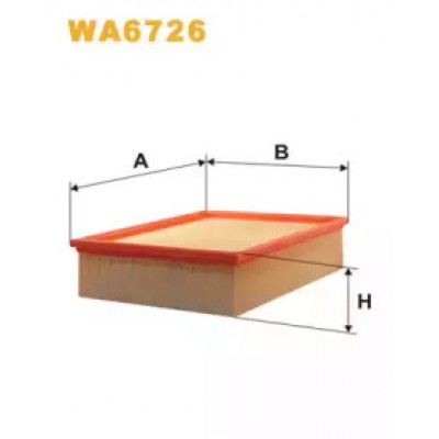 Воздушный фильтр WA6726 WIX FILTERS - купити в магазині запчастин по Україні