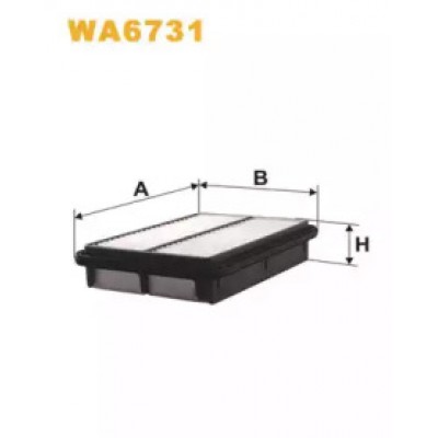 Воздушный фильтр WA6731 WIX FILTERS - купить в магазине запчастей по Украине