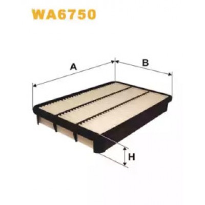 Воздушный фильтр WA6750 WIX FILTERS - купити в магазині запчастин по Україні