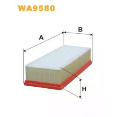Воздушный фильтр WA9580 WIX FILTERS - купити в магазині запчастин по Україні