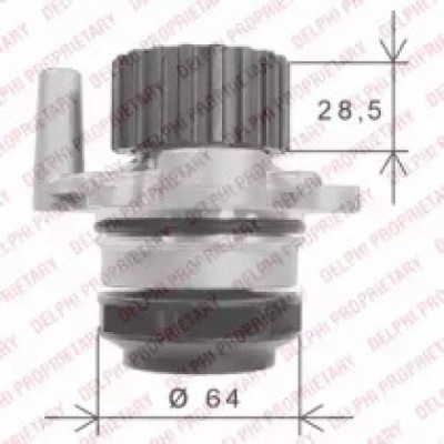 Водяной насос WP1897 DELPHI - купить в магазине запчастей по Украине