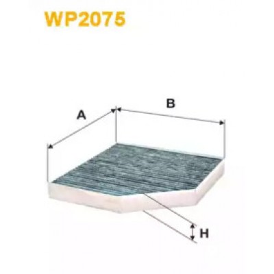 Фильтр, воздух во внутренном пространстве WP2075 WIX FILTERS - купити в магазині запчастин по Україні