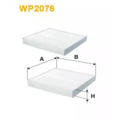 Фильтр, воздух во внутренном пространстве WP2076 WIX FILTERS - купити в магазині запчастин по Україні
