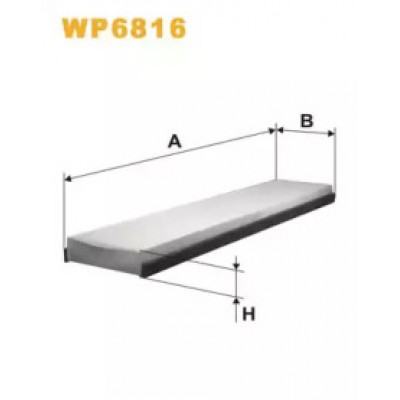 Фильтр, воздух во внутренном пространстве WP6816 WIX FILTERS - купити в магазині запчастин по Україні