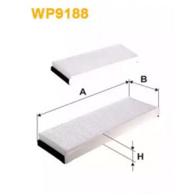 Фильтр, воздух во внутренном пространстве WP9188 WIX FILTERS - купити в магазині запчастин по Україні