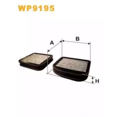 Фильтр, воздух во внутренном пространстве WP9195 WIX FILTERS - купити в магазині запчастин по Україні