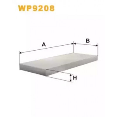 Фильтр, воздух во внутренном пространстве WP9208 WIX FILTERS - купити в магазині запчастин по Україні
