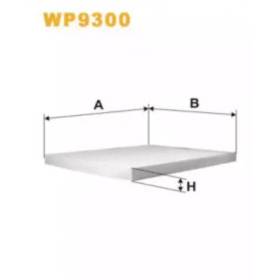 Фильтр, воздух во внутренном пространстве WP9300 WIX FILTERS - купити в магазині запчастин по Україні