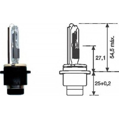 D2R 85V35W Лампа газорозрядная XENON 002542100000 MAGNETI MARELLI - купити в магазині запчастин по Україні